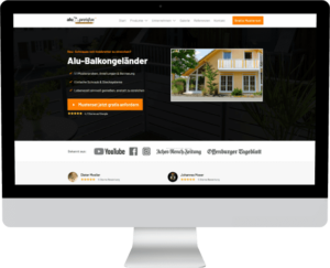 alupreisfux website beispiel referenz